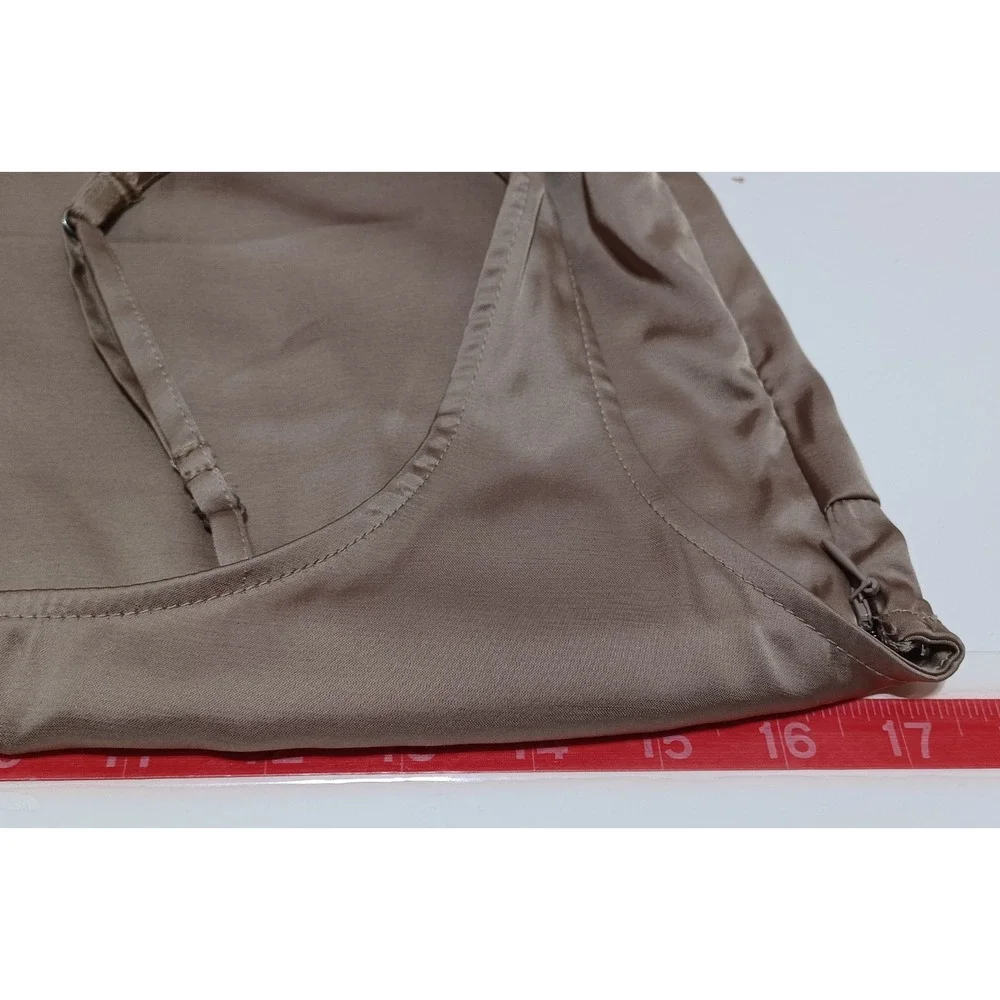 Abercrombie Slip Dress Womens ST Taupe Y2K Minimalist Capsule Elevated Luxury